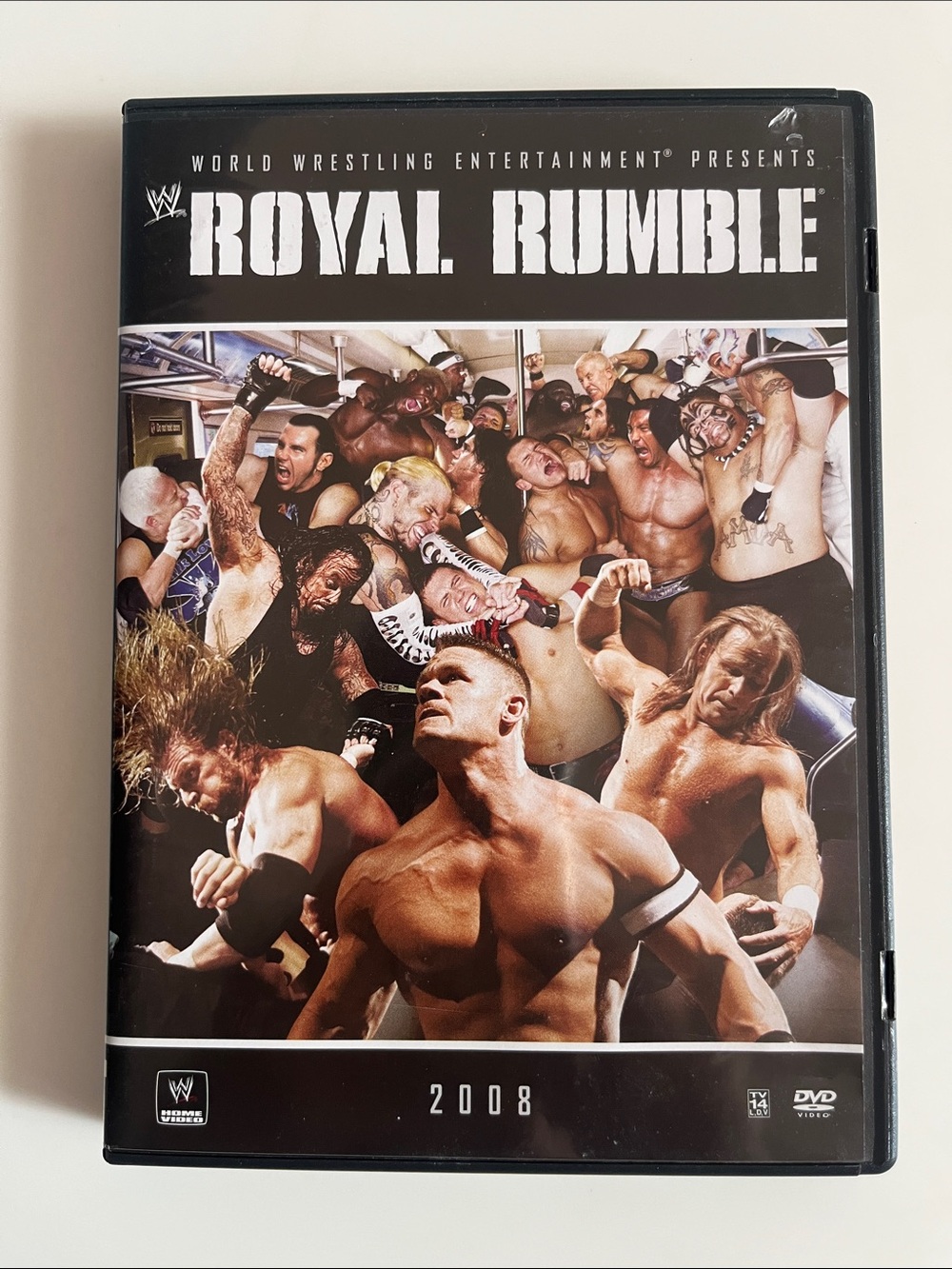 WWE Royal Rumble 2008 DVD — Black & White Cover